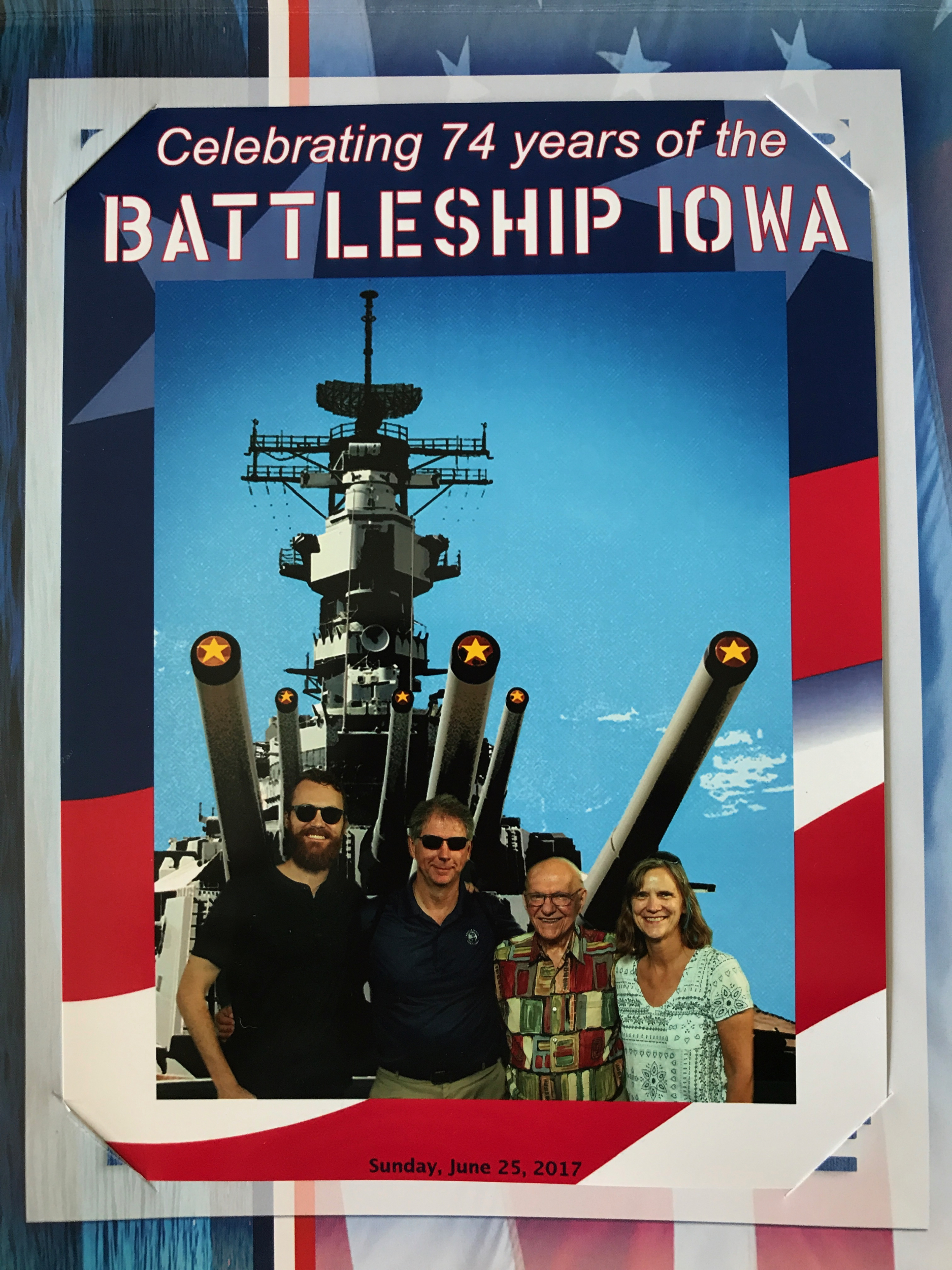 7. Fathers day visit to the USS IOWA, the battleship Dad served on in WWII
