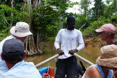 31. Anthony rowed several km. as motors are forbidden to protect the wildlife