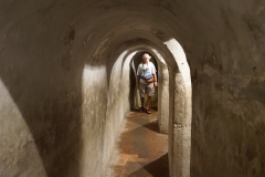 24. Inside the fort where each chamber would hide a soldier ready to stab incoming foes