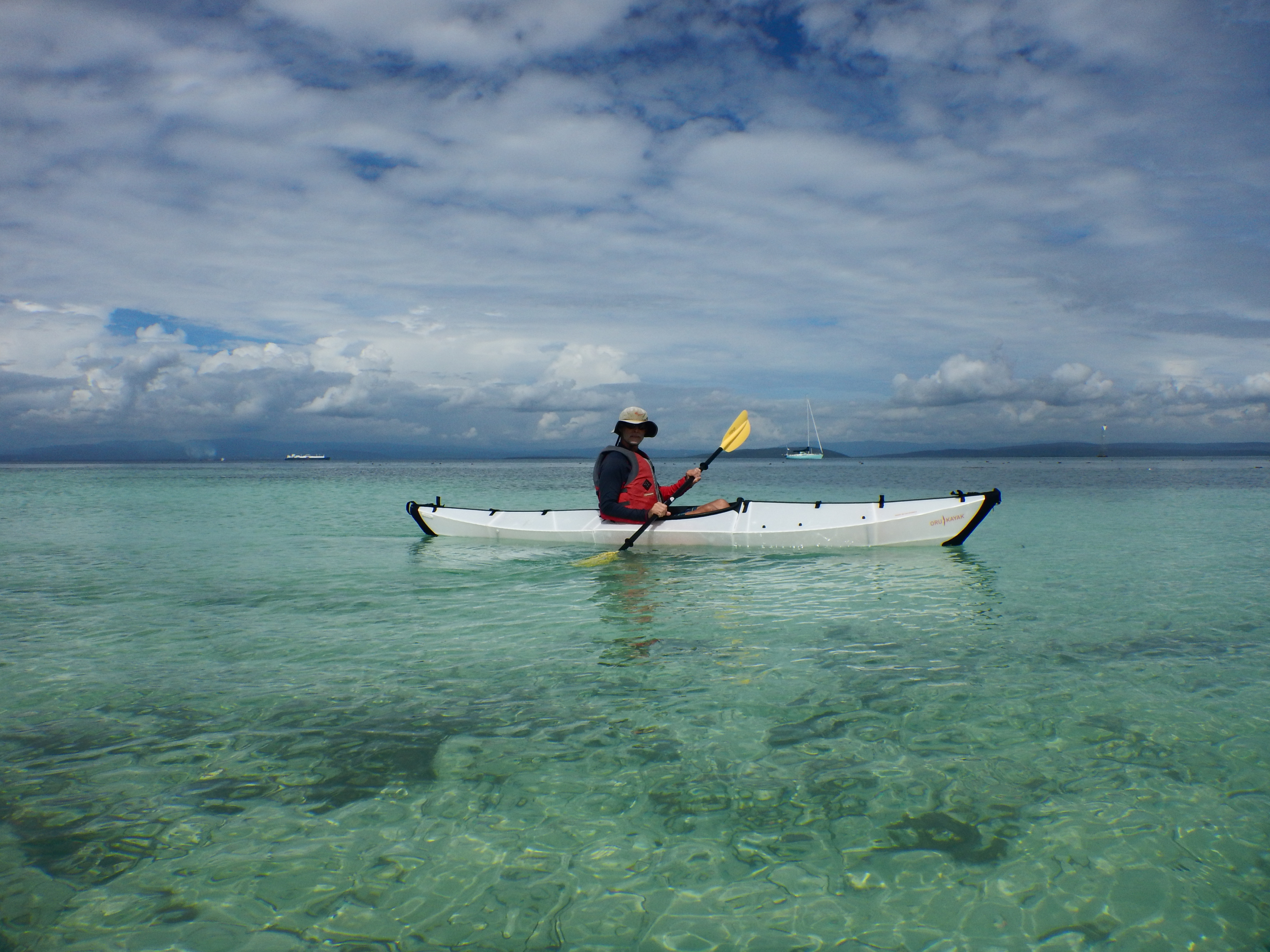 37. kayaking off Pigeon Island