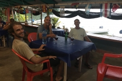 34. Dinner in Port Lindo, last night for Zach and Johnny