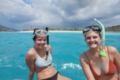 24. Cindy's first snorkel experience