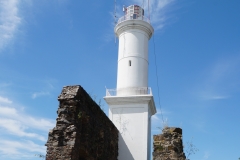 7. Lighthouse in Colonia, it stands in the ruins of an old convent.